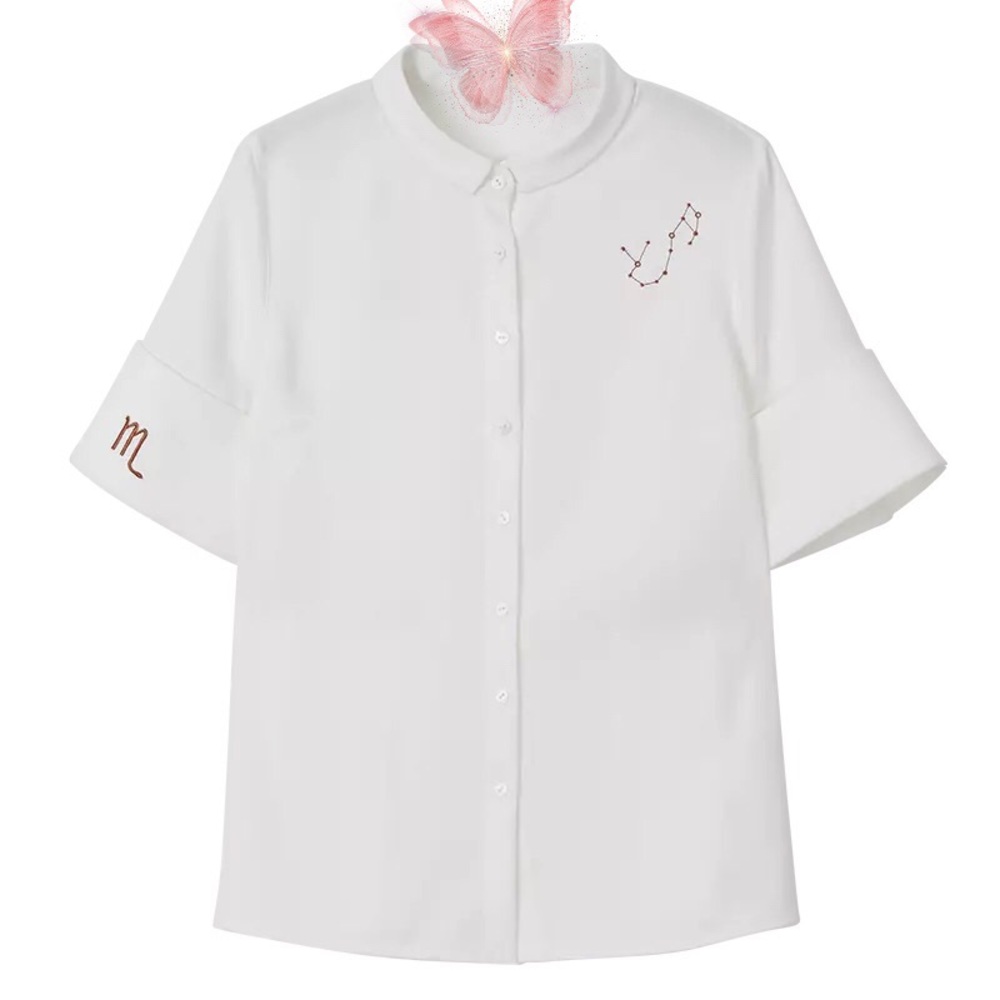 Constellation Embroidery blouse. Brand New!